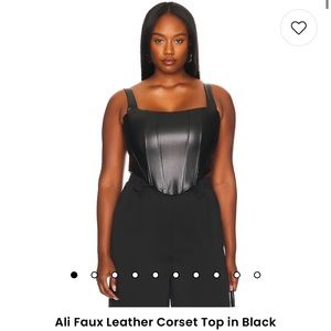 Ali Faux Leather Corset Top